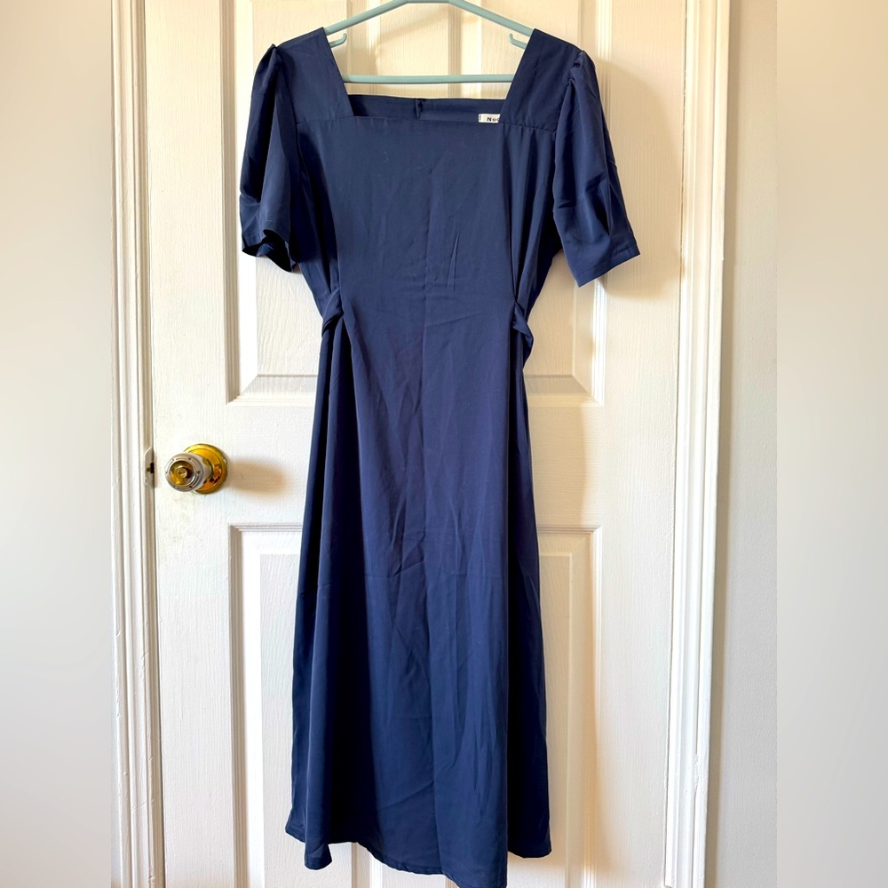 Elegant Navy Blue Dress